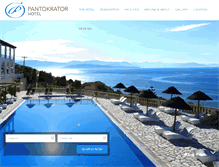Tablet Screenshot of pantokratorhotel.com